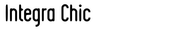 Integra Chic font preview